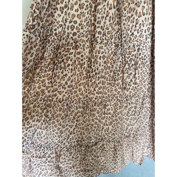 SOLD OUT Leopard Festival Leopard Ruched Maxi Casual Skirt - Picture 11 of 11